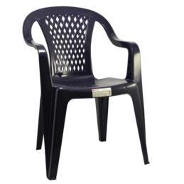 Krzesło ogrodowe Diament Ołer granatowe plastikowe