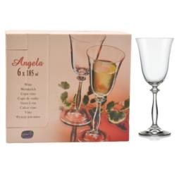 Kieliszki do wina 185ml 6szt Angela