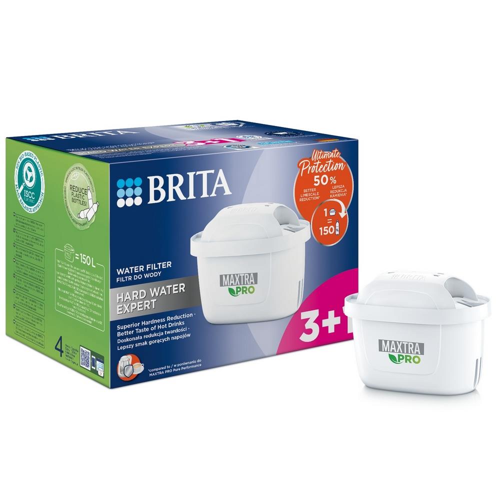 Wkłady Brita Maxtra+ pure 3+1szt twarda woda