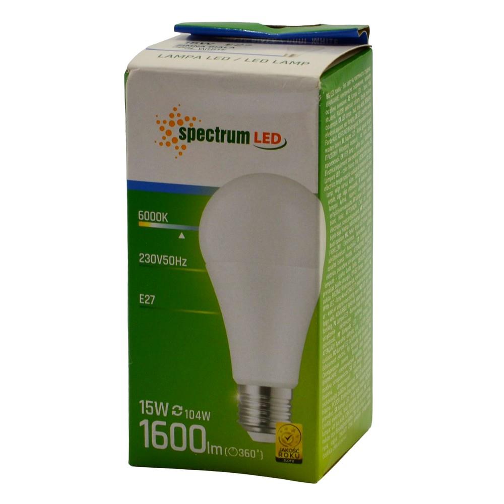 Żarówka LED 15W E27 1600Lm Spectrum zimna biała