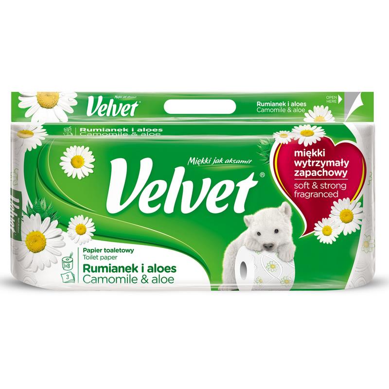 Papier toaletowy Velvet A8 rumianek