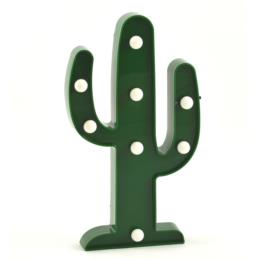 Dekoracja plastikowa ścienna kaktus świecąca 25cm
