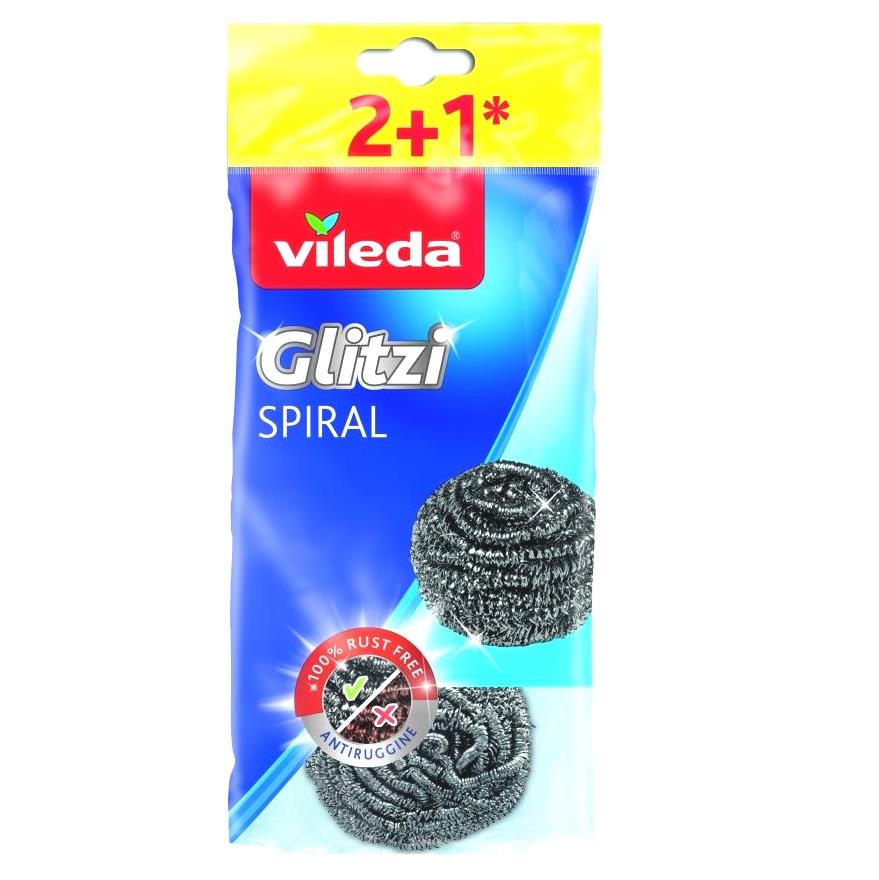 Zmywaki Vileda Glitzi Inox 2+1 spiralne