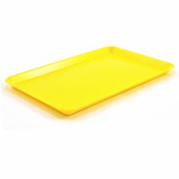 Taca plastikowa 30x19cm prostokątna żółta