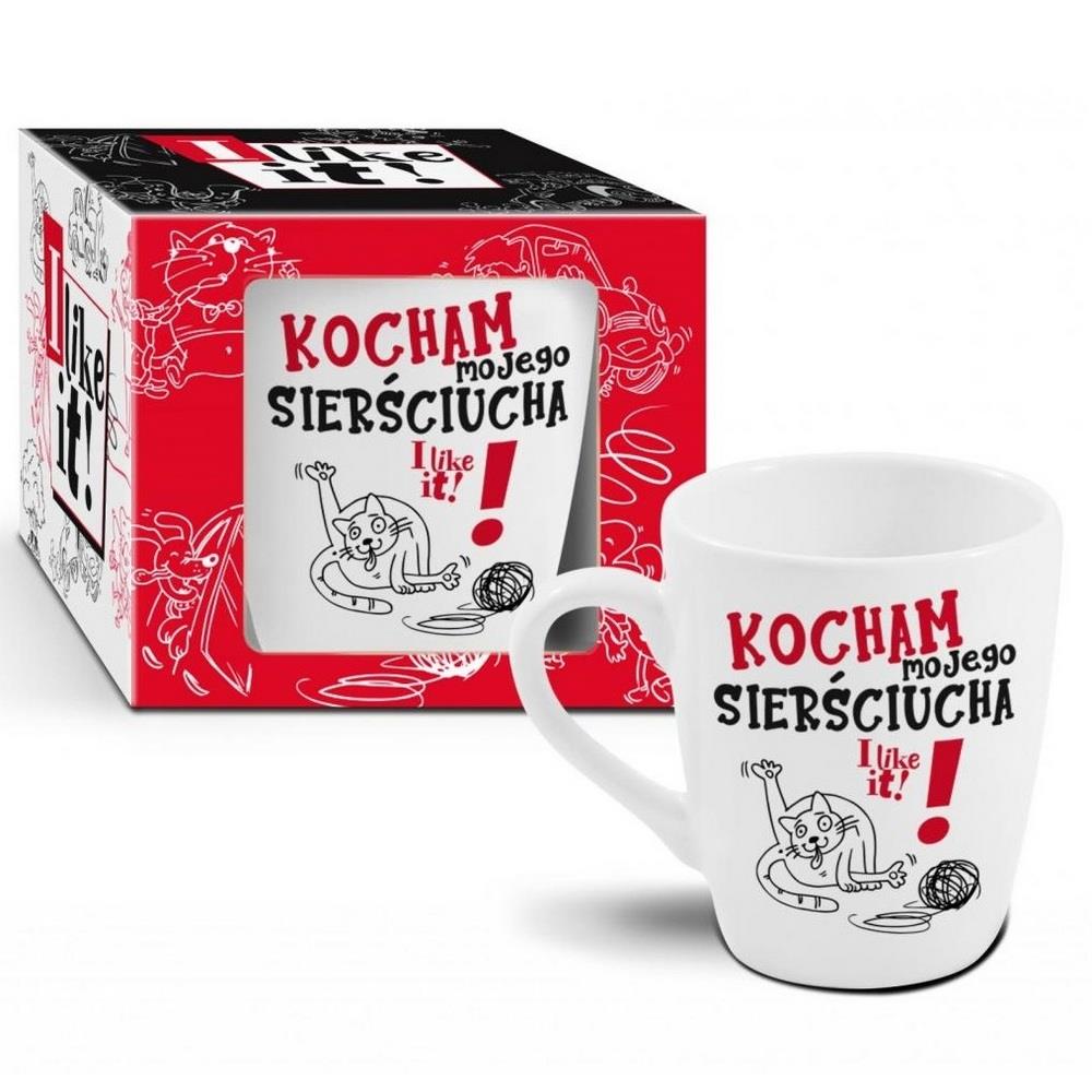 Kubek ceramiczny 300ml Baryłka Kocham mojego sierściucha