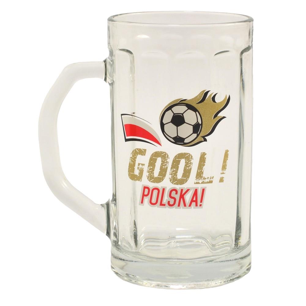 Kufel szklany 500ml "Gool! Polska!"