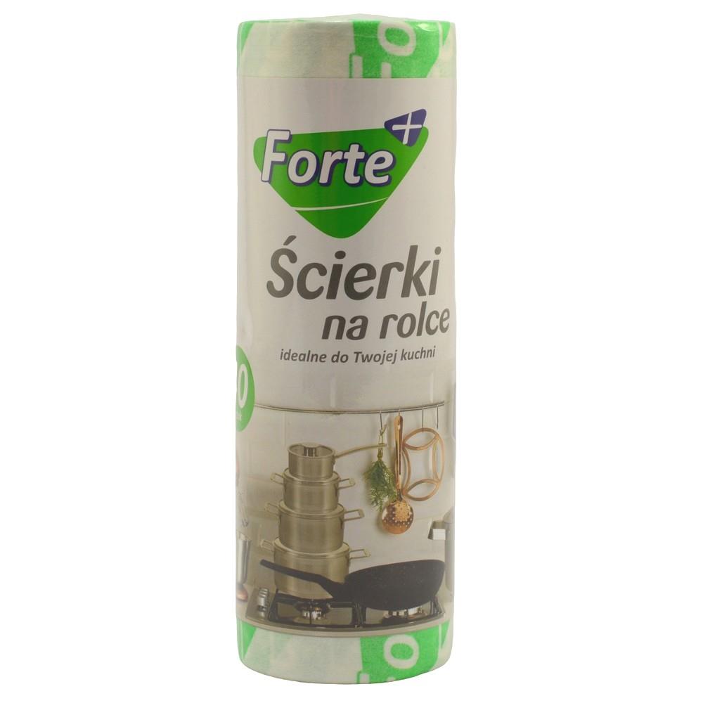 Ściereczki gąbczaste Forte+ 40 sztuk na rolce