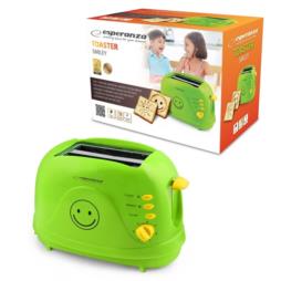 Toster Esperanza Smiley obrazki 750W zielony