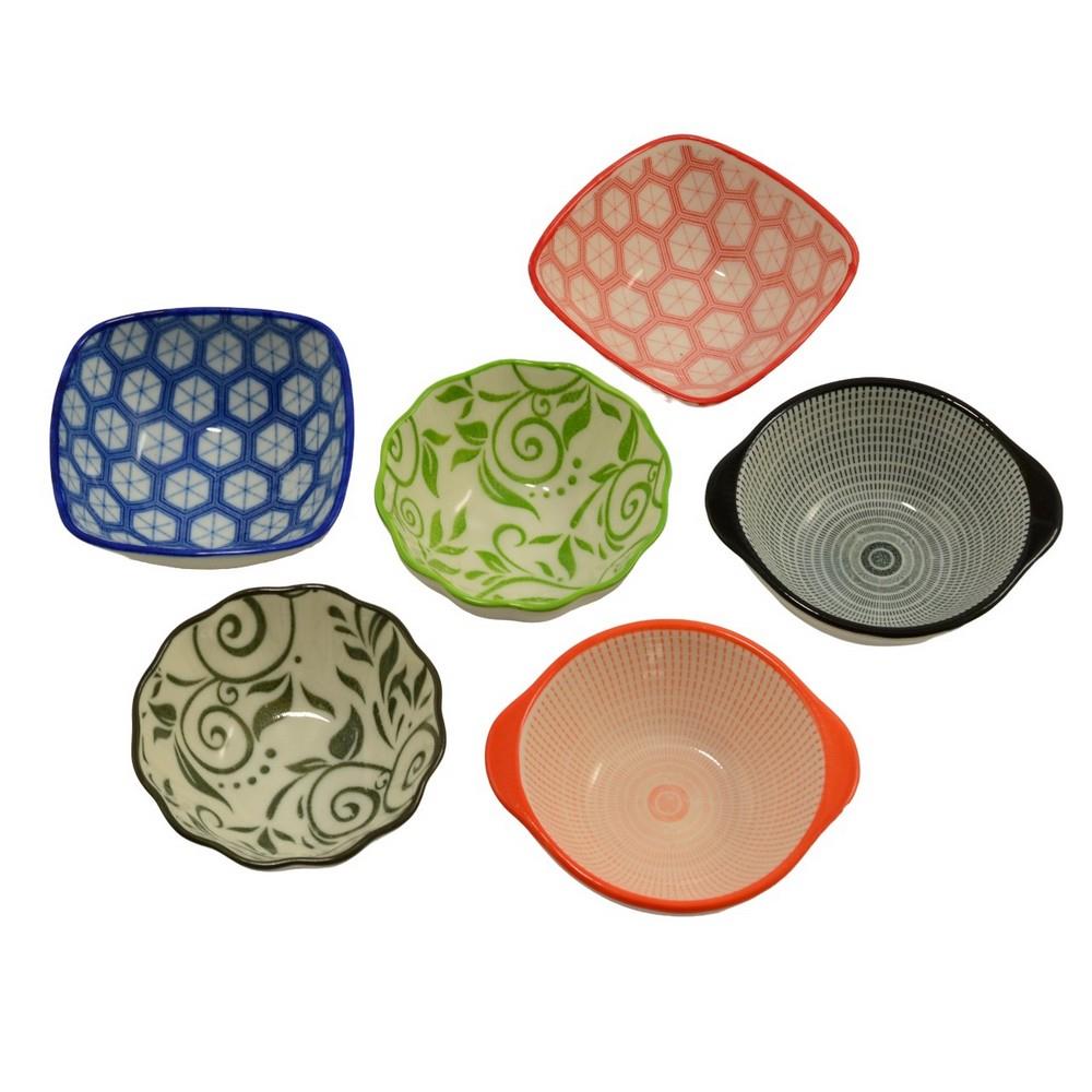 Salaterka ceramiczna 9cm do dipów 3728 mix pakx36szt