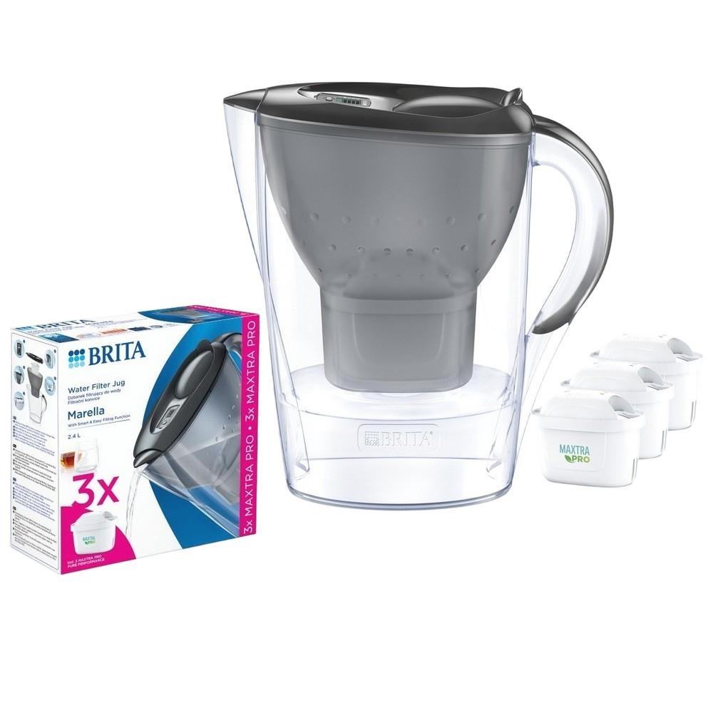 Dzbanek Brita Marella 2,4L grafit 3 wkłady filtr Maxtra Pro