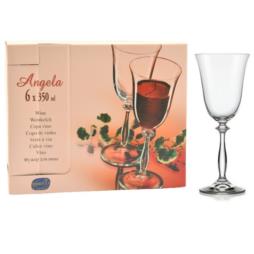 Kieliszki do wina 350ml 6szt Angela Bohemia