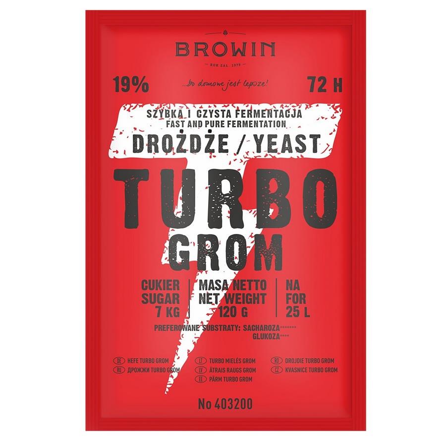 Drożdże gorzelnicze Turbo Grom 120g