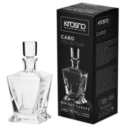 Karafka szklana 0,75L Krosno Caro do whisky