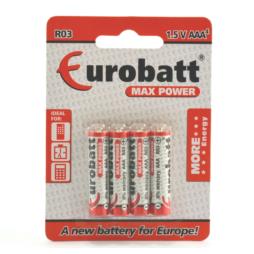 Bateria Eurobatt LR03 AAA 4szt 1,5 V