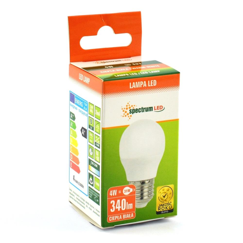 Żarówka LED 4W E27 340Lm Spectrum