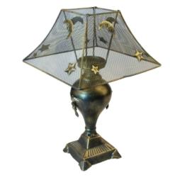 Lampion metalowy z abażurem 31cm WLR0788