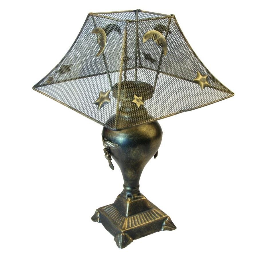 Lampion metalowy z abażurem 31cm WLR0788