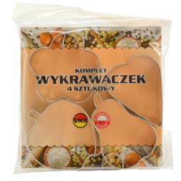 Wykrawaczki do ciastek 4szt mix