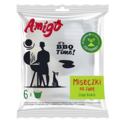 Miseczki papierowe 250ml 6 sztuk Amigo Eco Friendly