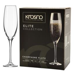 Kieliszki do szampana 180ml 6szt Krosno Elite