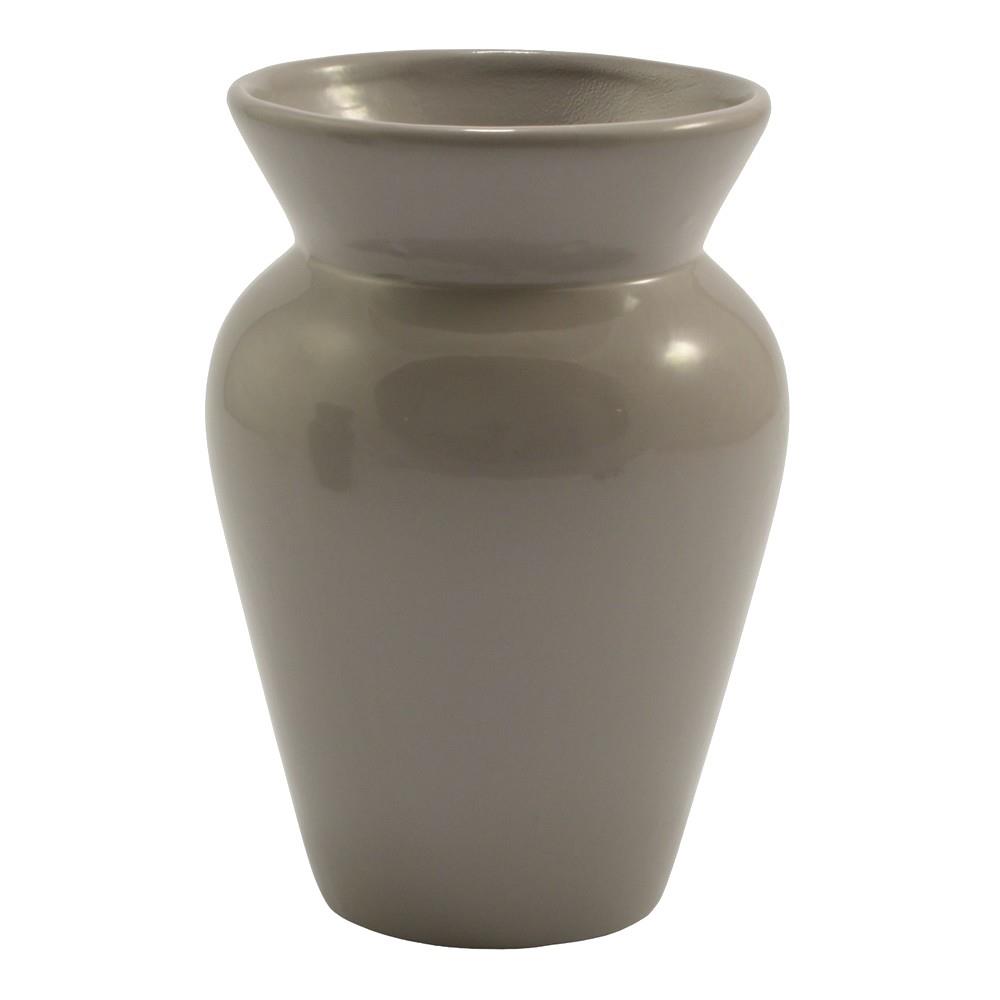 Wazon ceramiczny Baryłka taupe 20x13cm