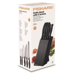 Noże w bloku 5 elementów Fiskars Control 1073023