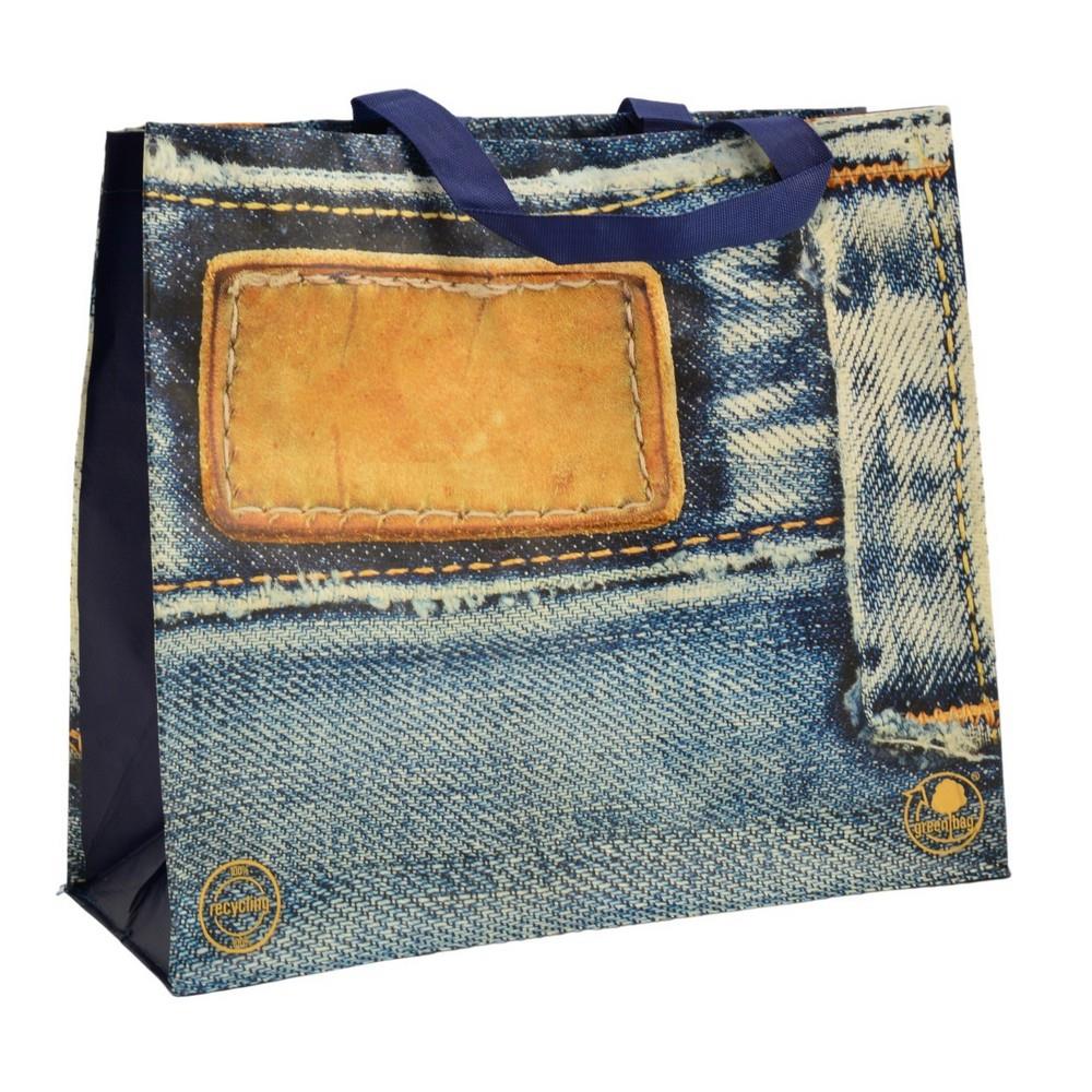 Torba na zakupy PP Jeans 45x40x18cm