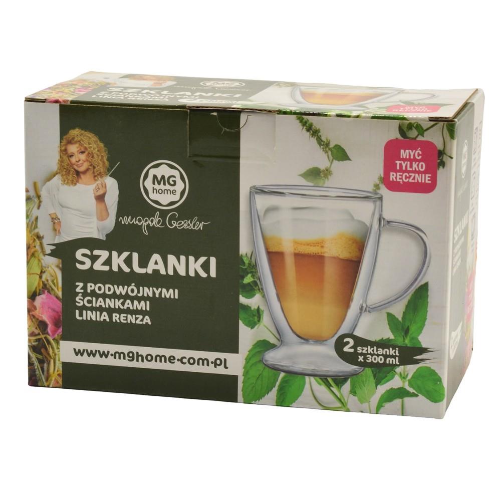 Kubki termiczne Renza 2 sztuki 300ml Latte podwójne ścianki