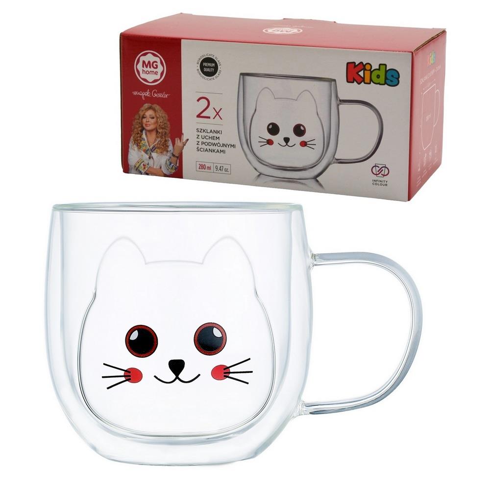 Kubki Kids 2 sztuki 280ml podwójne ścianki