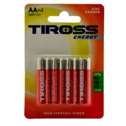 Baterie Tiross 4szt AA R6 1,5V