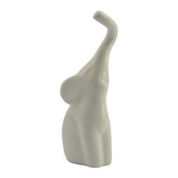 Figurka Słoń 23cm biały ceramiczna C-1055szb