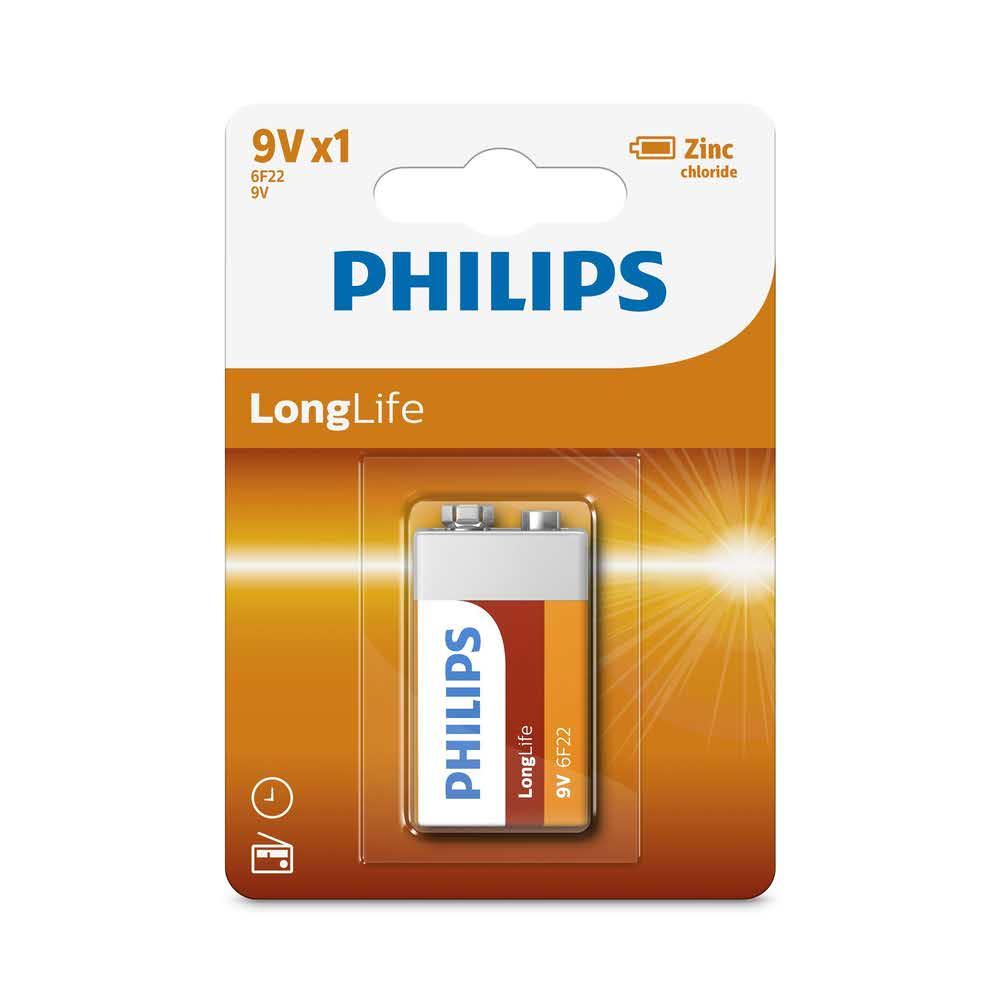 Bat.Philips Longlife 6F22/1 9V