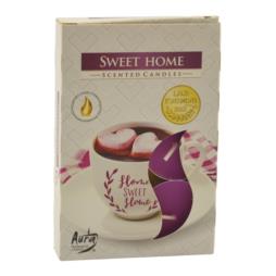 Świeca Tealight Sweet Home 6 sztuk