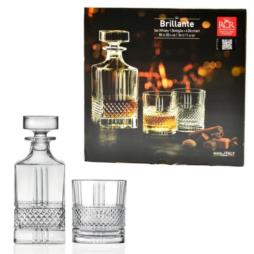 Karafka +6 szklanek whisky Brillante RCR