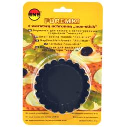 Foremki do pieczenia non-stick czarna 9cm 6 sztuk