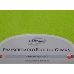 Prześcieradło Frotte 90x200cm limonka