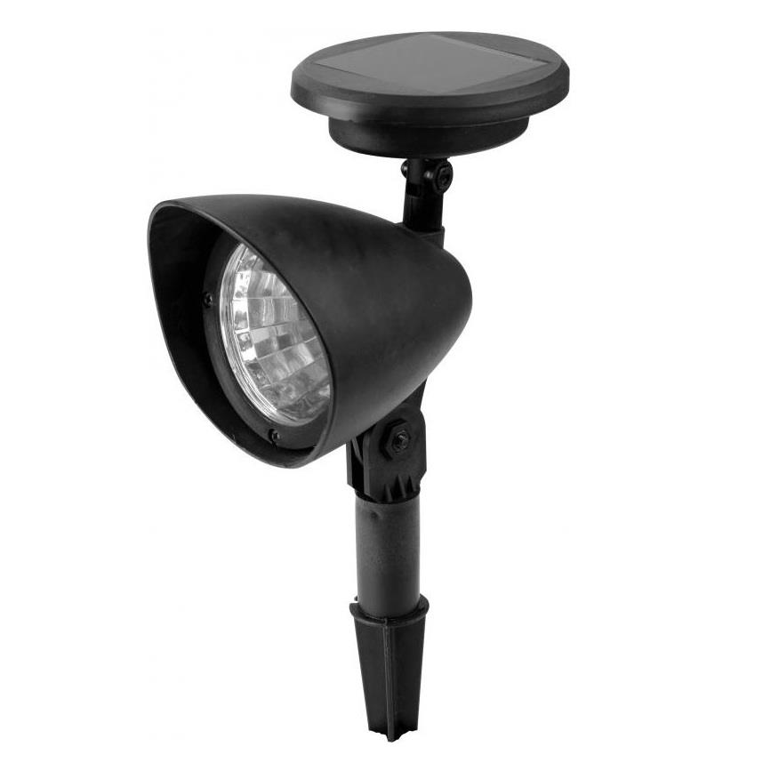 Lampa solarna czarna plastikowa 26cm 0663