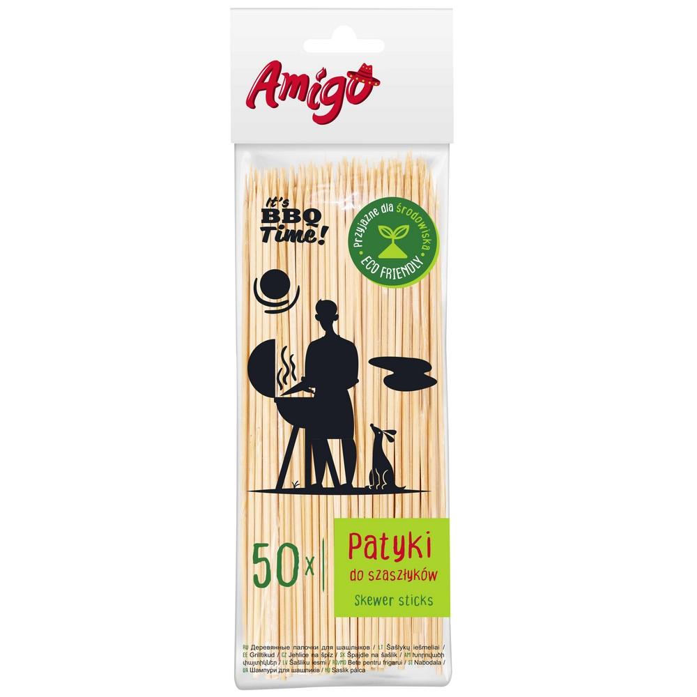 Patyki do szaszłyków 50szt Amigo 6199