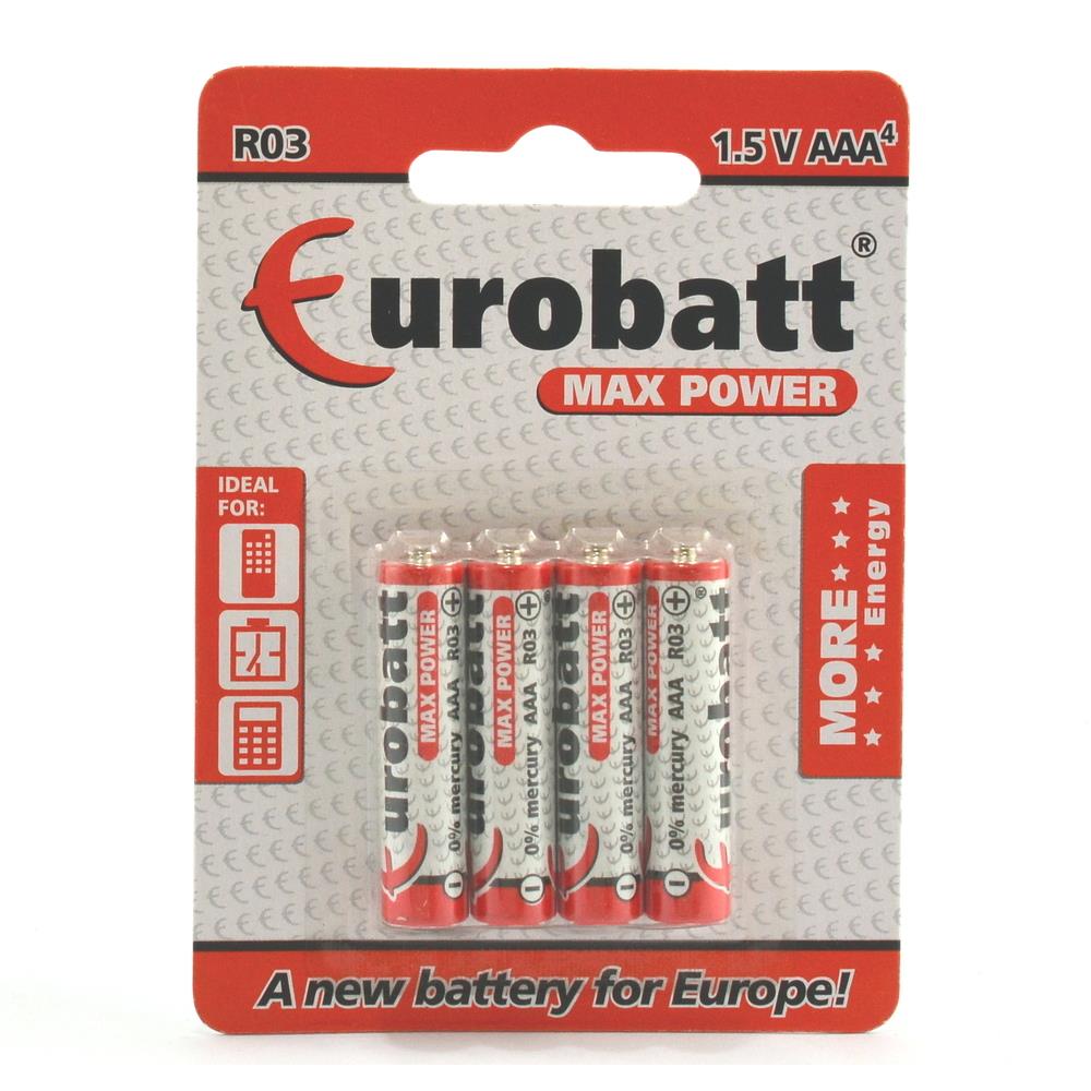 Bateria Eurobatt LR03 AAA 4szt 1,5 V