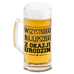 Kufel szklany 500ml "Wszystkiego najlepszego z okazji urodzin"