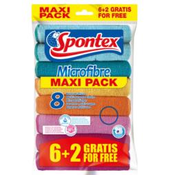 Ściereczki 6+2 maxipack Spontex