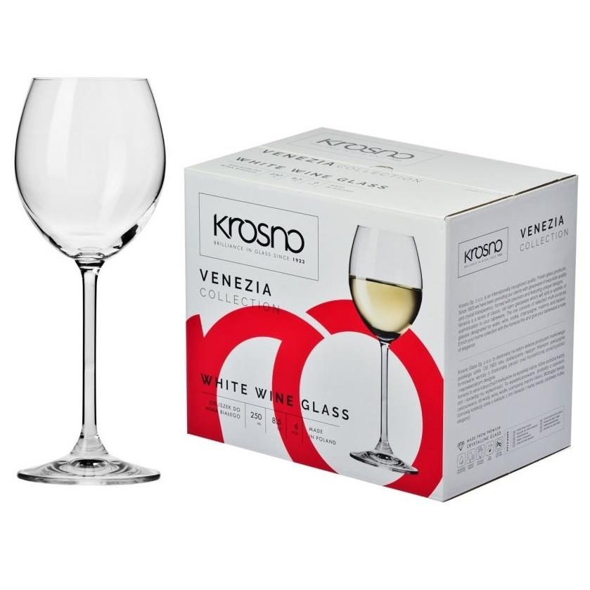 Kieliszki do wina 250ml 6szt Krosno Venezia