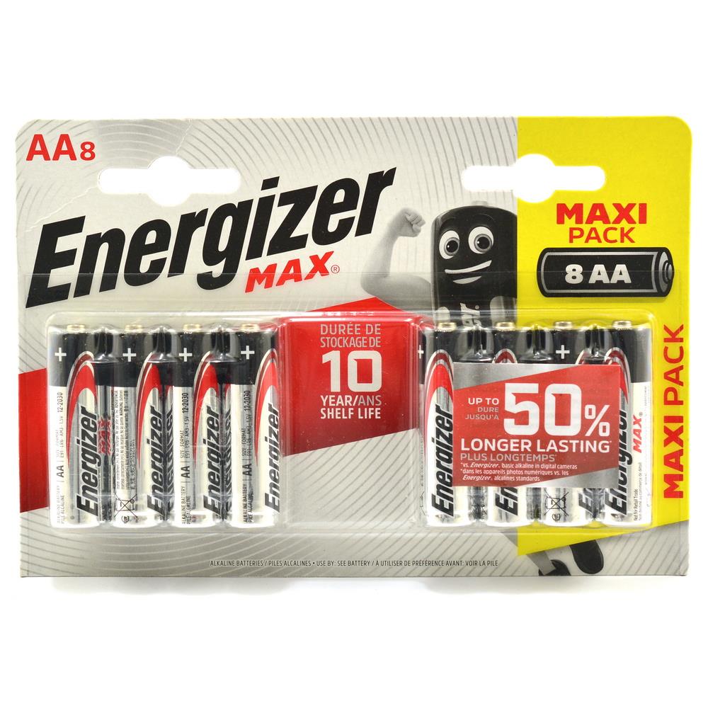 Baterie Energizer AA 8szt LR6 1,5V MAX