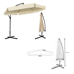 Parasol ogrodowy 3m Banana beż 2866