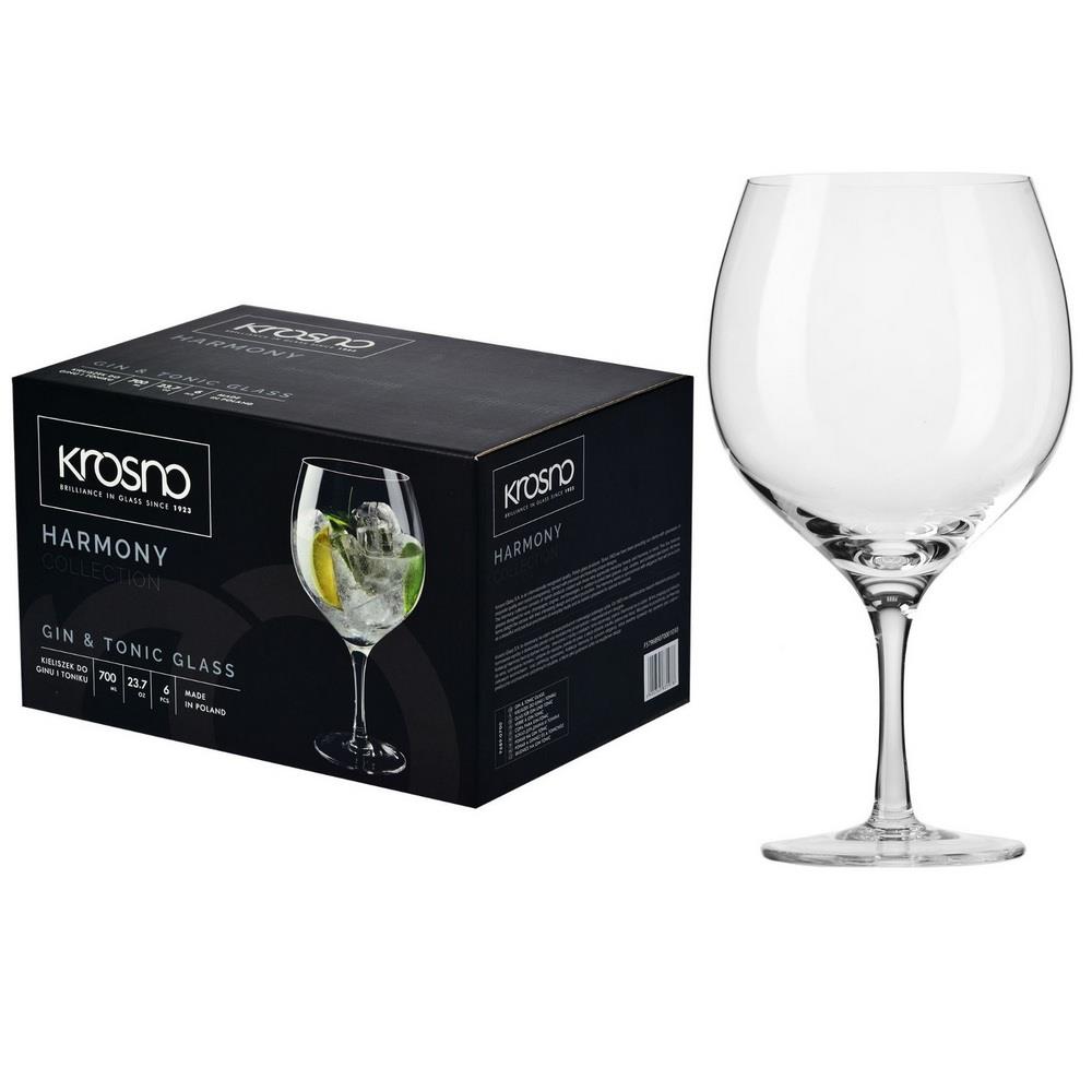 Kieliszki Gin&tonik 700ml 6szt Krosno Harmony