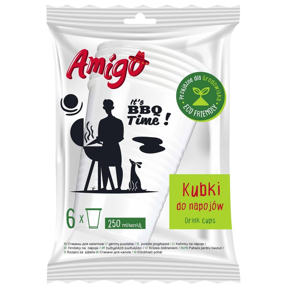 Kubki papierowe 6szt Amigo Eco Friendly