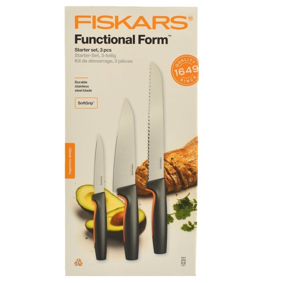 Noże Fiskars 3szt 1057559