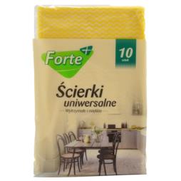 Ściereczki uniwersalne Forte+ 10szt mix