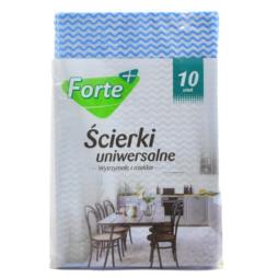 Ściereczki uniwersalne Forte+ 10szt mix