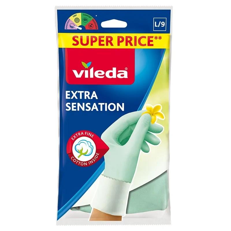 Rękawice Vileda Extra Sensation L 167395